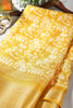Light Mustard Color Cotton Silk Printed Saree