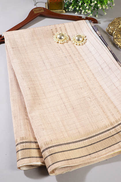 Grey Cotton Silk Floral Printed Saree