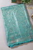 Teal Blue Baluchari Silk Meenakari Woven Saree