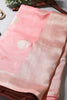 Pink Colour Zari Woven Silk Saree