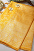 Mustard Color Raw Silk Zari Woven Saree