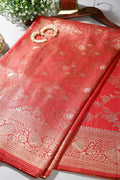 Maroon Color Zari Woven South Silk Saree