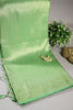 Faded Green Color Zari Woven South Silk Saree