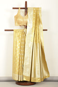 Gold Silk Woven Saree