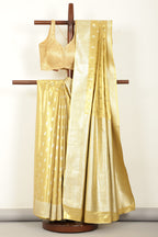 Gold Silk Woven Saree