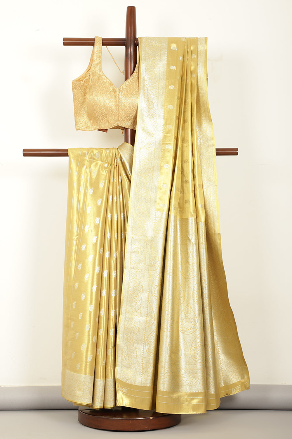 Gold Silk Woven Saree