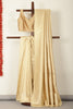 Beige Soft Silk Zari Woven Saree