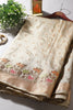 Beige Color Silk Resham & Zari Woven Saree
