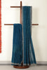 Nile Blue Georgette Resham Floral Jal Woven And Swarovski Work Saree
