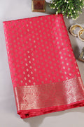 Carmine  Cotton Silk Zari Woven Saree