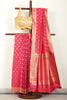 Fuchsia Pink Soft Silk Zari and Resham Woven Saree