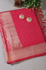 Rani Colour Silk Zari Woven Saree