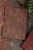 Pale Maroon Floral Printed Spun Unstitched Suit Material