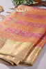 Dark Beige Colour Tussar Woven Silk Saree