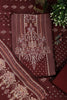 Maroon Mughal-Inspired Paisley Printed Spun  Unstitched Suits Fabric