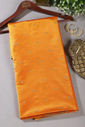 Mustard Banarsi Silk Zari Woven Saree