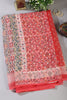 Red Printed Chiffon Saree