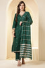 Green Color Silk Embroidered Suit Set