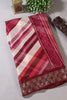 Wine Color Chiffon Printed Saree