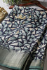 Navy Colour Printed Cotton Silk Saree