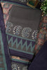 Greenish Grey Spun Printed Unstitched Suit