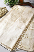 Cream Color Art Silk Zari Woven Saree