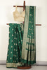 Bottle Green Color South Silk Zari Woven Saree