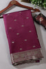 Dark Scarlet Banarsi Silk Zari Woven Saree