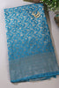 Blue Lightweight Banarasi Silk Weaving Saree