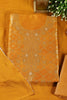 Mustard Silk Banarsi Zari Woven Unstitched Suit Fabric