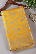 Mustard Zari Woven Banarasi Silk Saree