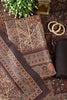 Brown Pashmina Digital Printed Unstitched Suit Material