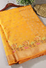 Mustard Color Silk Resham & Zari Woven Saree