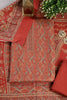 Rust Color Pashmina Digital Printed Unstitched Suit Material