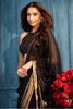 Black & Golden Georgette Sequins Embroidered Saree