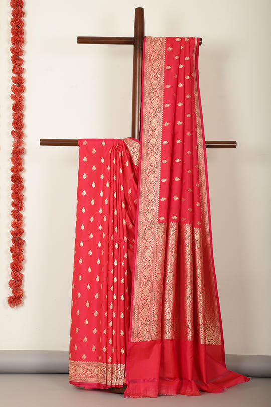 Red Banarasi Woven SIlk Saree