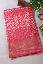 Rani Lightweight Banarasi Silk Weaving Saree