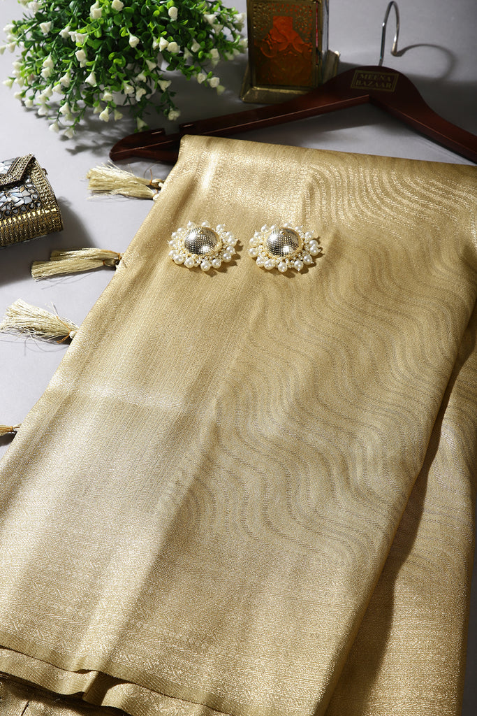 Goldarn  Colour Soft Silk Leheria Zari Woven Saree