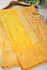 Mustard Color Mulberry Silk Woven Saree