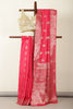 Raspberry Color Silk Zari Woven Saree