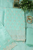 Mint Green Chanderi Silk Embroidered Unstitched Suit Material