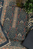 Blue Digital Printed Pashmina Unstitched Suit Fabric