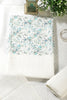 Cream & Blue Cotton Chikankari Work Floral Printed Unstitched Suit