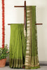 Sage Green Woven Cotton Silk Saree