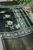 Bottle Green Color Cotton Silk Block Printed Saree