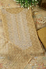 Golden Color Mantellic Tissue Neck Embroidered Unstitched Suit Fabric