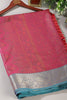 Rani Color Cotton Silk Resham & Zari Woven Saree