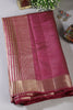 Wine Cotton Silk Woven Saree