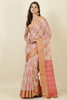 Beige Cotton Woven Saree