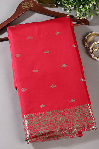 Rani Banarsi Silk Zari Woven Saree